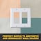 Faith Double Light Switch Cover or Outlet Wall Plate, 2-Gang 4.55 Inches x 4.63 Inches, White, 6PK DWP2-WH-06 - alternate 8